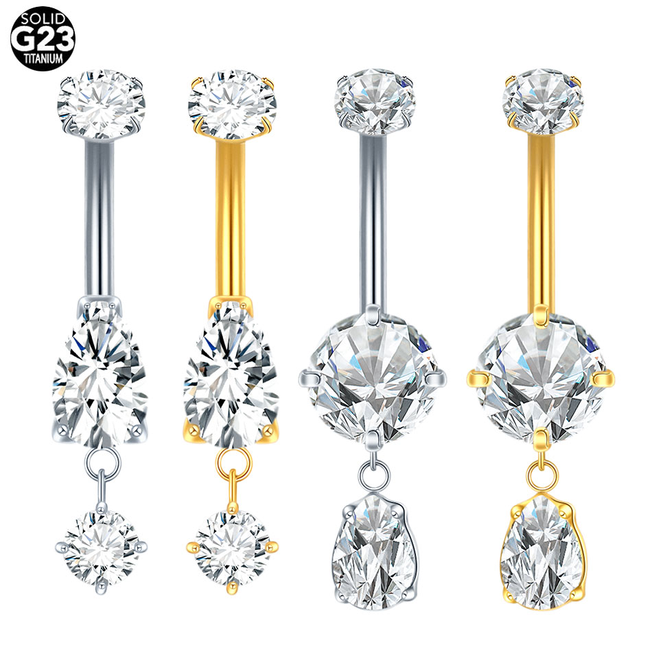 Dermal Anchor Top - 1/5 pièces titane cristal Zircon larme
