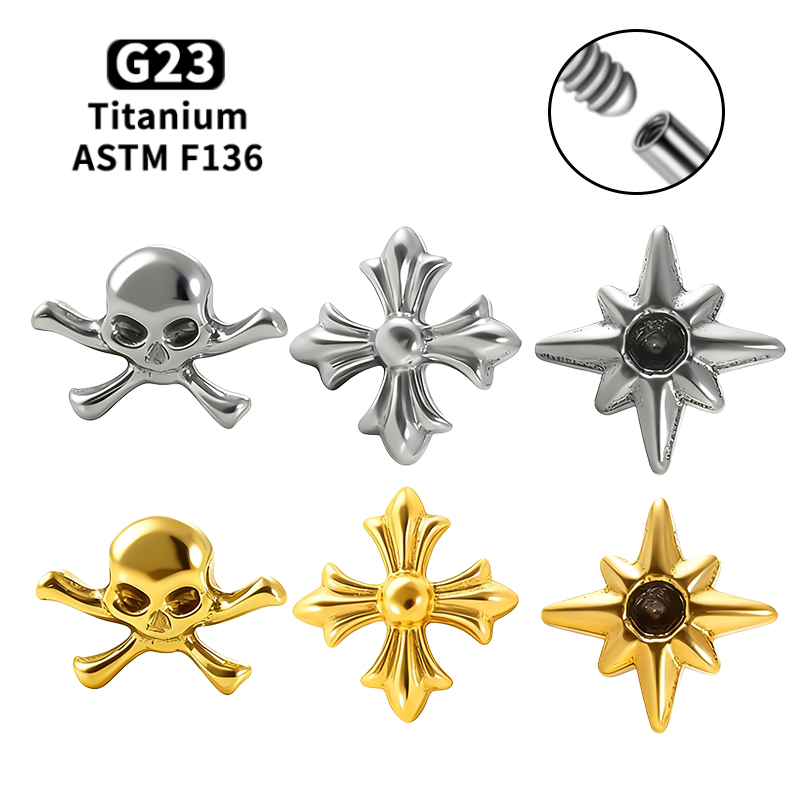 Dermal Anchor Top - Piercing de lèvre en titane G23