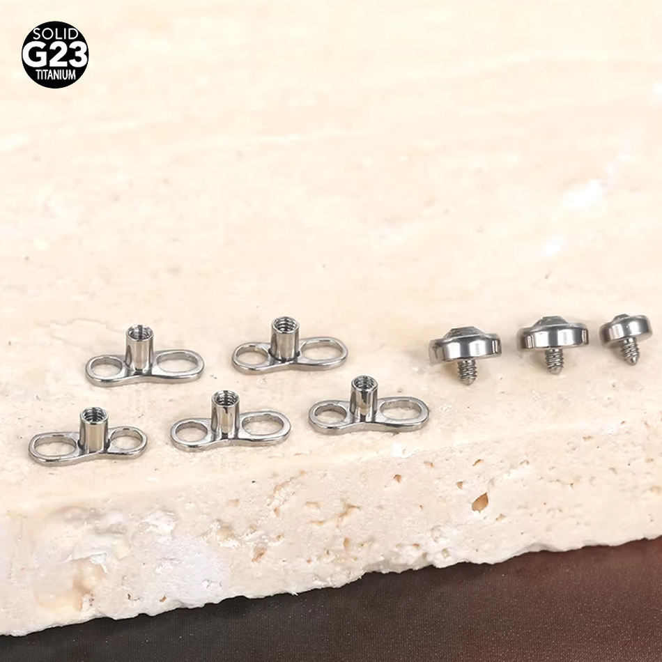 Dermal Anchor Top - Ensemble de Micro piercing cutané en