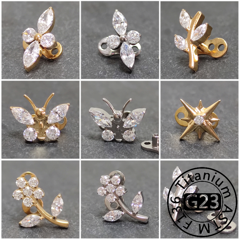 G23 titane Zircon Micro ancre  - Dermal Anchor Top avis et prix