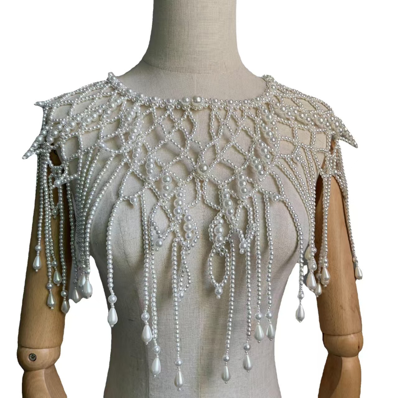 Châle-veste perlé d'inspiratio - Body Jewelry Vest avis et prix