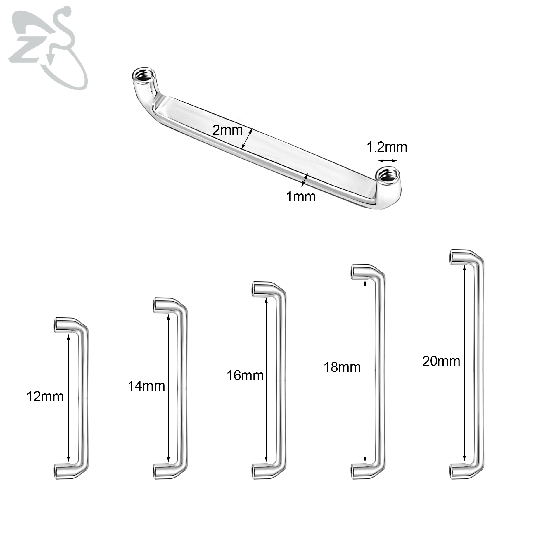 ZS-Piercings de Capot Vertical - Dermal Anchor Top avis et prix