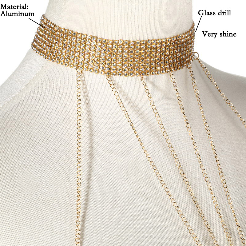 Chaîne de corps couleur or pou - Body Jewelry Waist Chains avis et prix