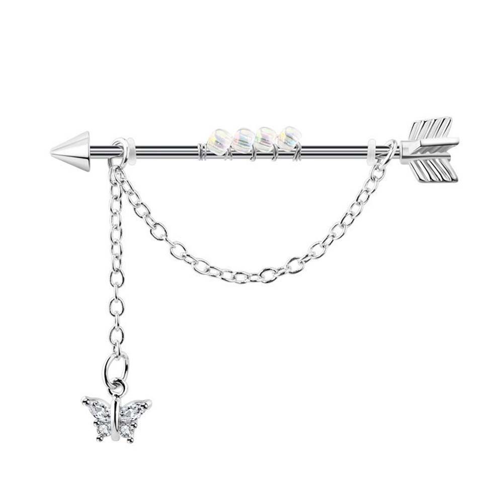 Piercing style punk avec pende - Industrial Barbell Long avis et prix