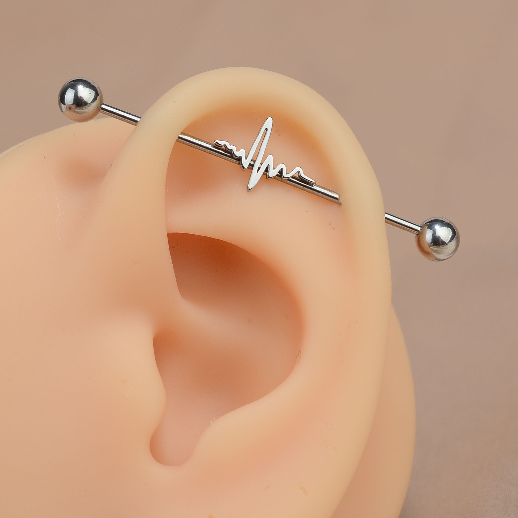 1PC 16G Barbell de piercing in - Industrial Barbell Long avis et prix