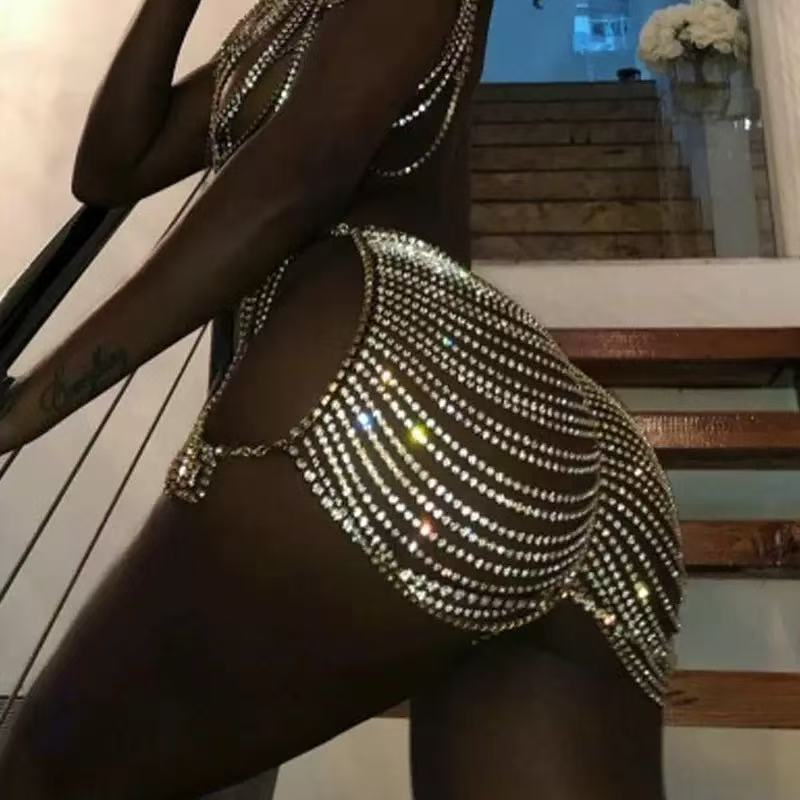 1pcSexy à la mode strass fesse - Body Jewelry Waist Chains avis et prix
